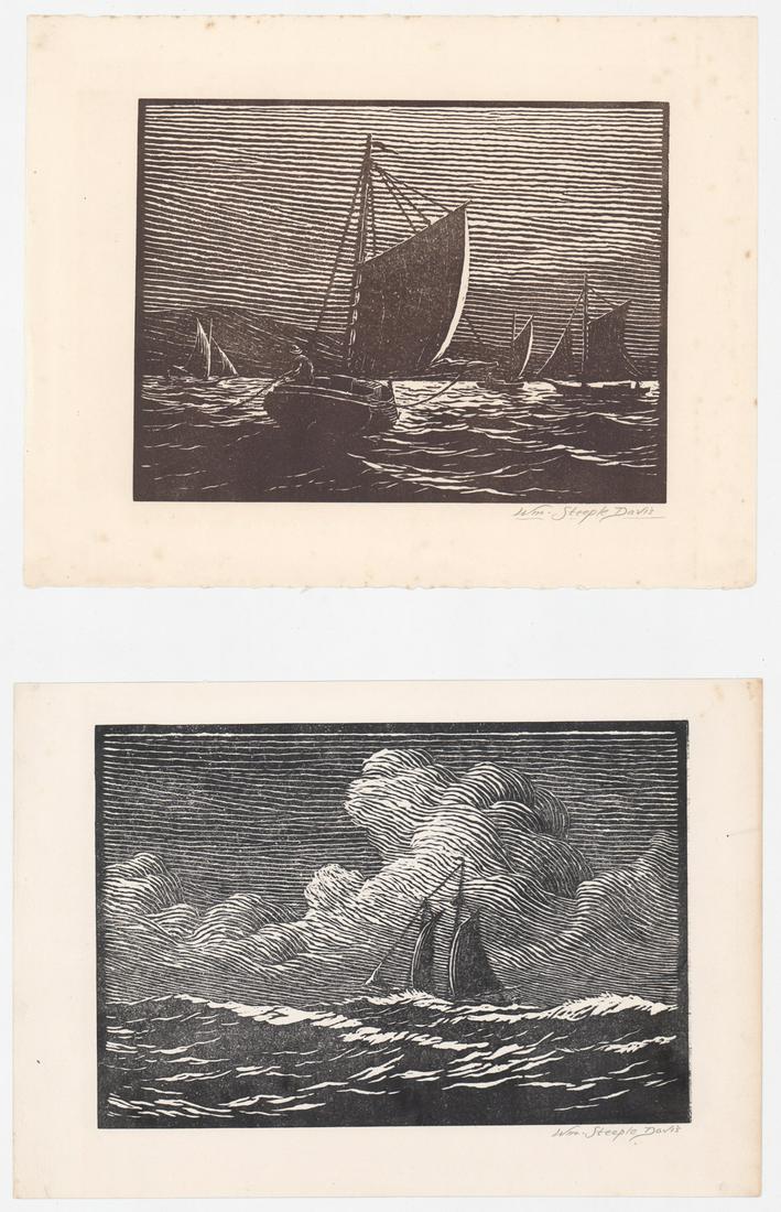 William Steeple Davis Signed Woodcuts (2) (1 of 9)