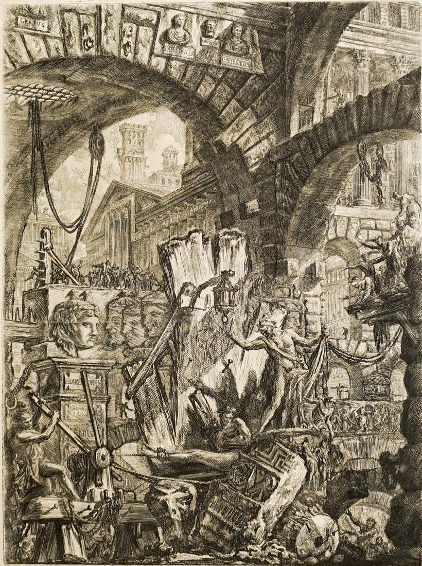 Fantastic Large Piranesi Engraving (1 of 5)