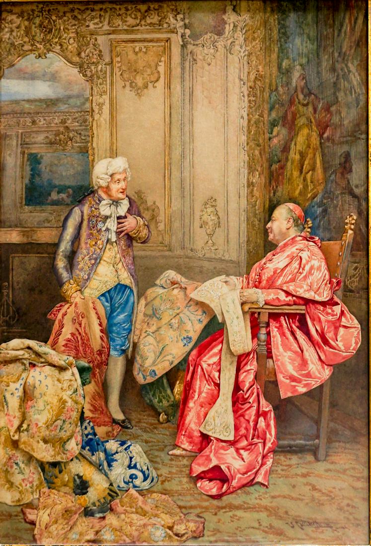 Victor (Vittore) Cacciarelli Framed Watercolor (1 of 8)