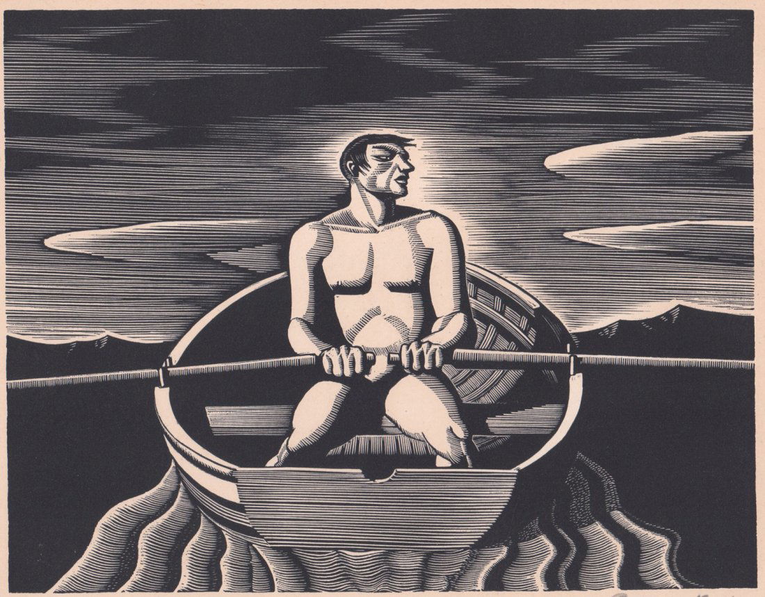 Rockwell Kent Signed Wood Engraving (1 of 4)