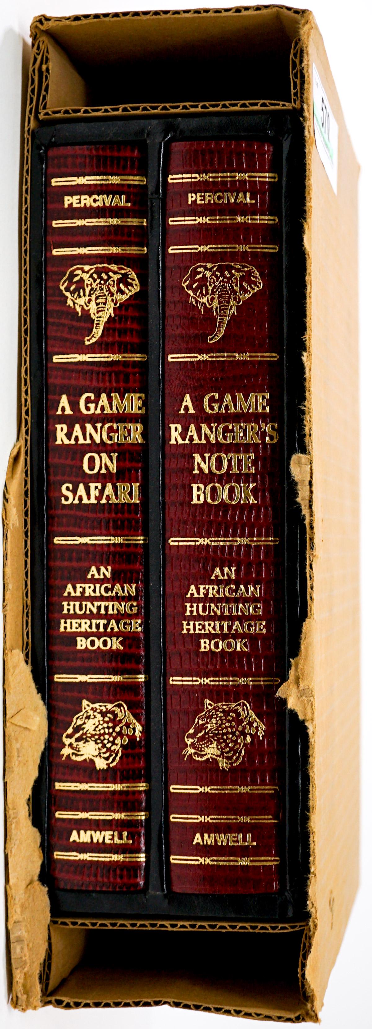 A Game Ranger's Set by Percival Signed, 617/1000: A Game Ranger's Set by Percival. Signed and numbered 617/1000. Like-new. If lot is absent of a condition report one may be requested via email. Condition report is provided as an opinion only and is n