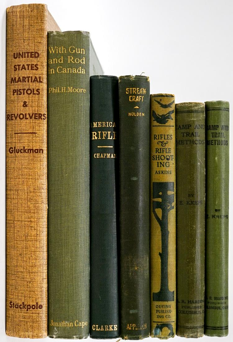 Rifles & Shotguns Vintage & Antique Books (7): Rifles & Shotguns Vintage & Antique Books (7). If lot is absent of a condition report one may be requested via email. Condition report is provided as an opinion only and is no guarantee as grading can