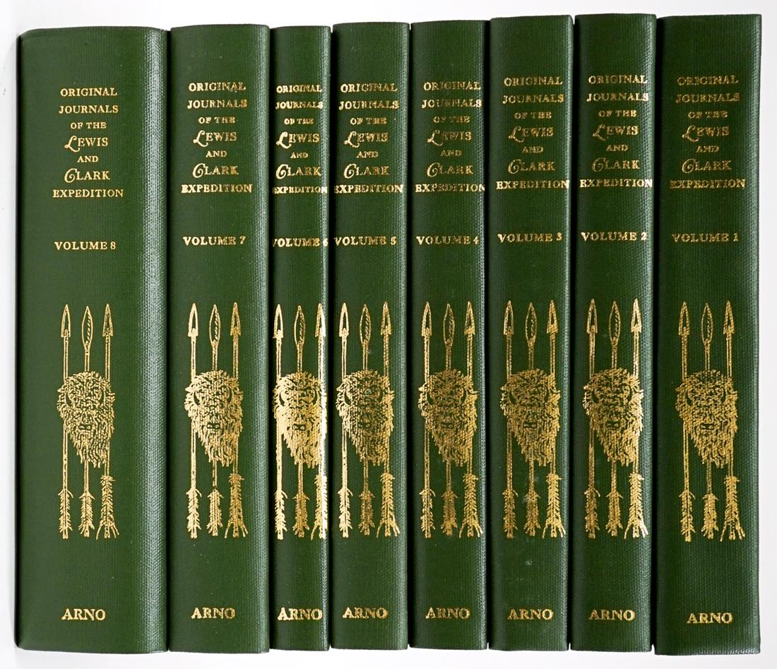 Lewis & Clark Volume Six Set (1969) MIB: Lewis & Clark Volume Six Set (1969). Mostly Mint in box, volume 1 has a bumped corner. Never removed from box until inspection. Provenance: Bob Borcherdt collection. If lot is absent of a condition re