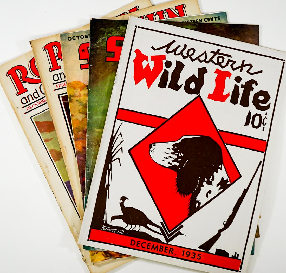 1920's/30's Outdoor Magazines: Five 1920's and 30's outdoor magazines. All are in excellent condition or better. Provenance: Bob Borcherdt collection. If lot is absent of a condition report a condition report may be requested via e