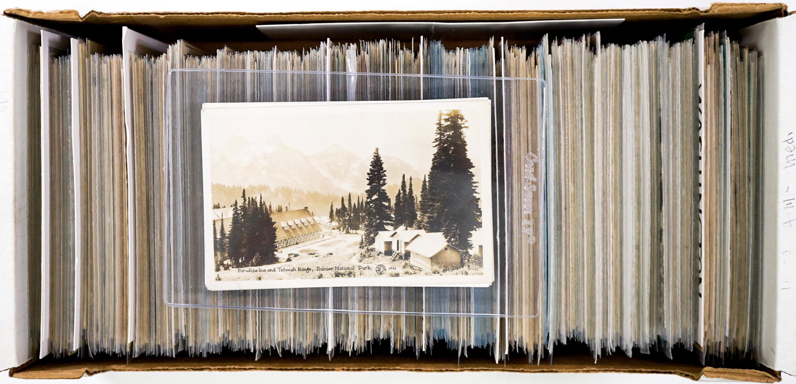 RI, SD, TN, Texas, Utah, Vermont, VA Postcards: RI, SD, Tennessee, Texas, Utah, Vermont, Virginia, Washington box of old postcards. If lot is absent of a condition report one may be requested via email. Condition report is provided as an opinion on
