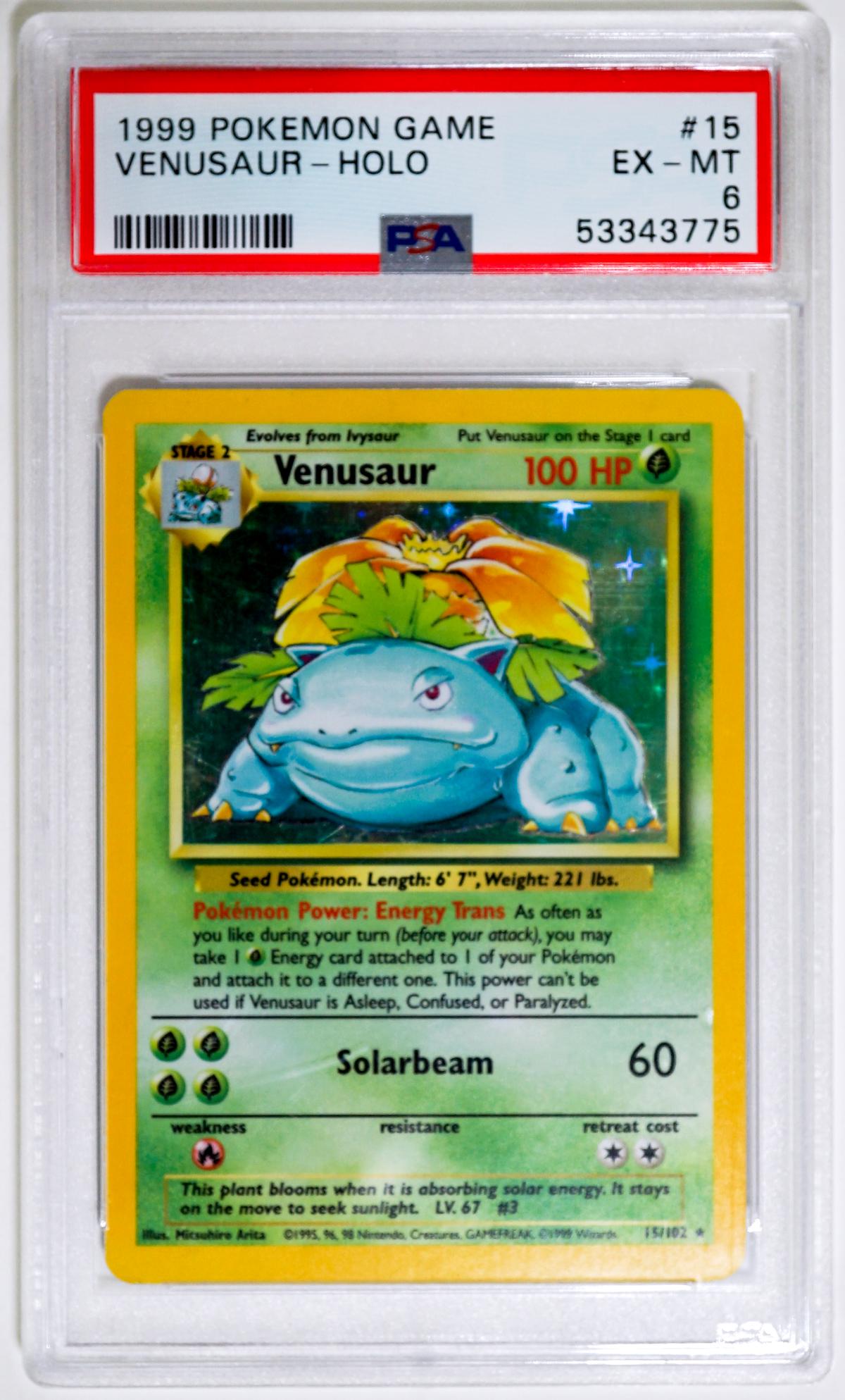 1999 Pokemon Venusaur-Holo #15 PSA 6 (1 of 2)
