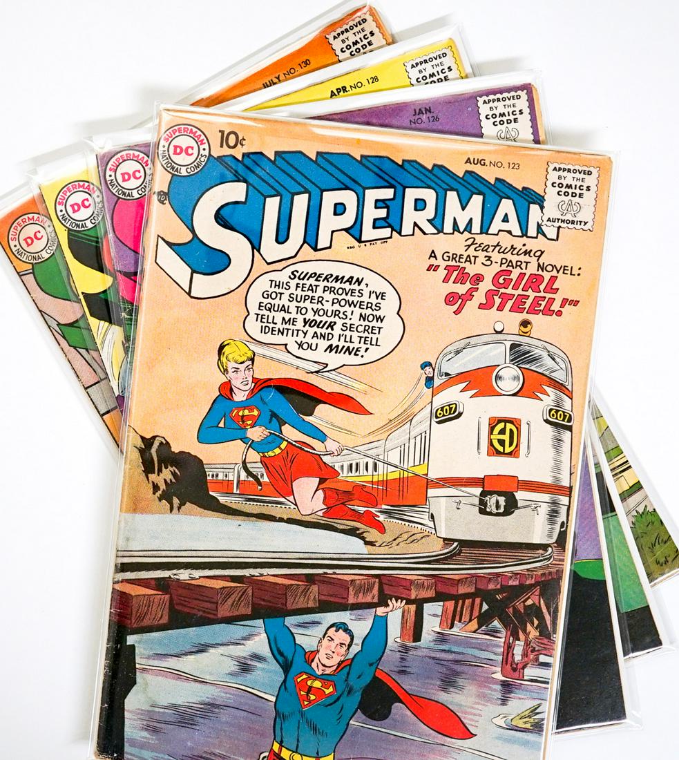 Superman Comics 123, 126, 128, 130 (1 of 5)