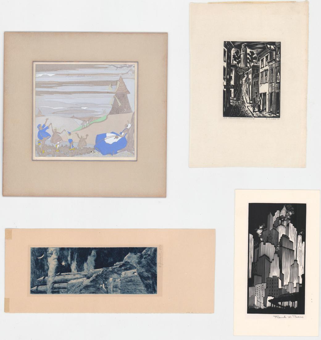 Vintage (4) Prints [Buildings] (1 of 9)