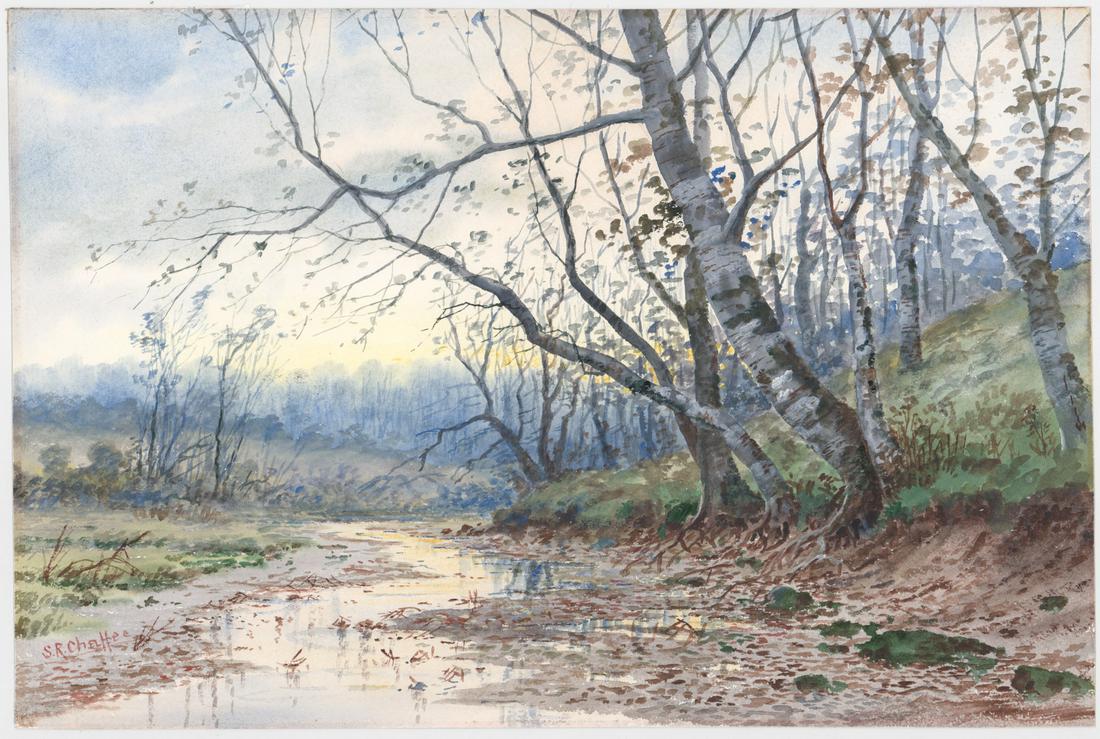 Samuel Chaffee Original Watercolor [Landscape] (1 of 3)