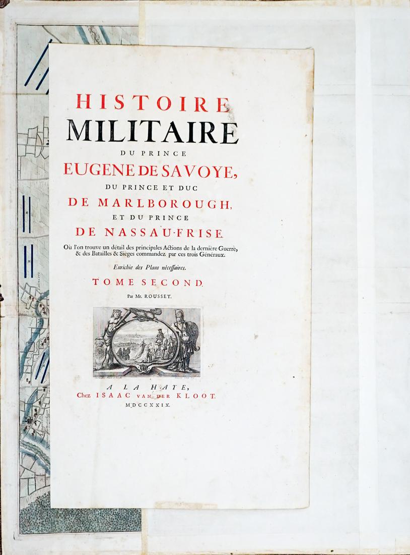 Military History Prince Eugene (Title Page / Map] (1 of 4)