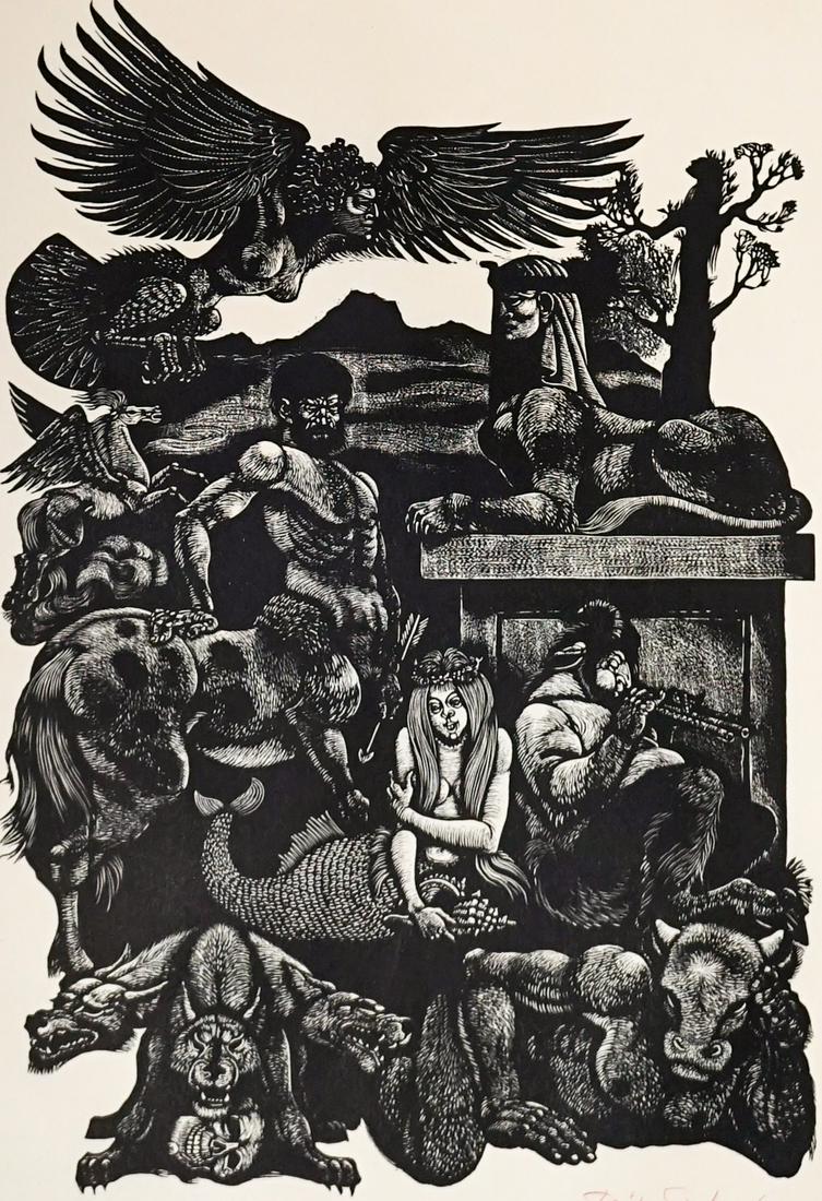 Beastiarium Fabulosum by Fritz Eichenberg AP (1 of 6)