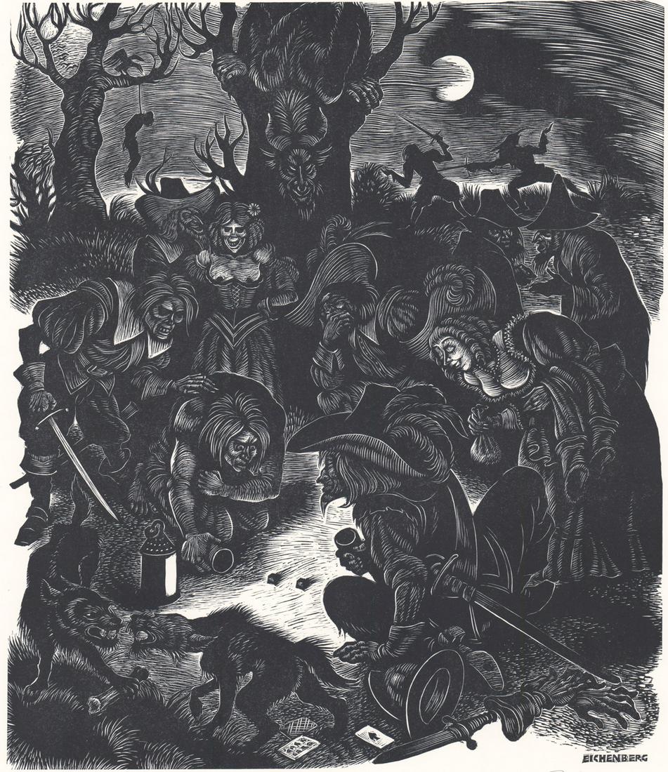 Fritz Eichenberg Signed Engraving [Game Dice] (1 of 5)