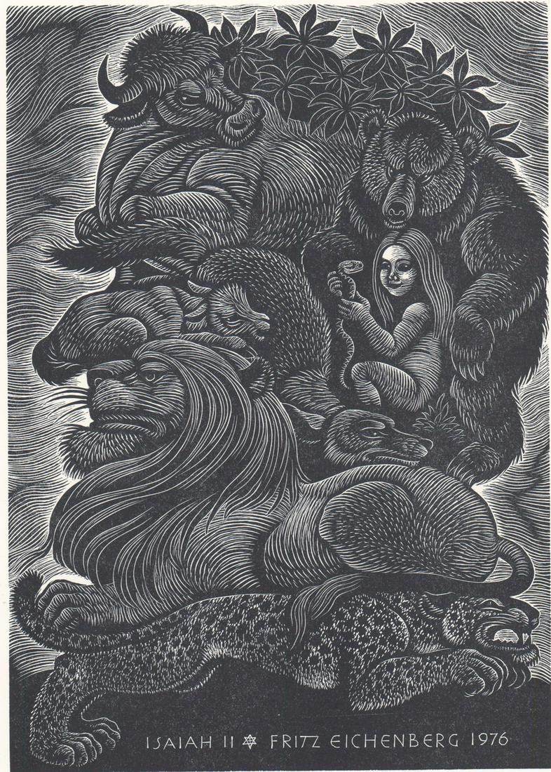 Fritz Eichenberg Wood Engraving [Isaiah II] (1 of 4)