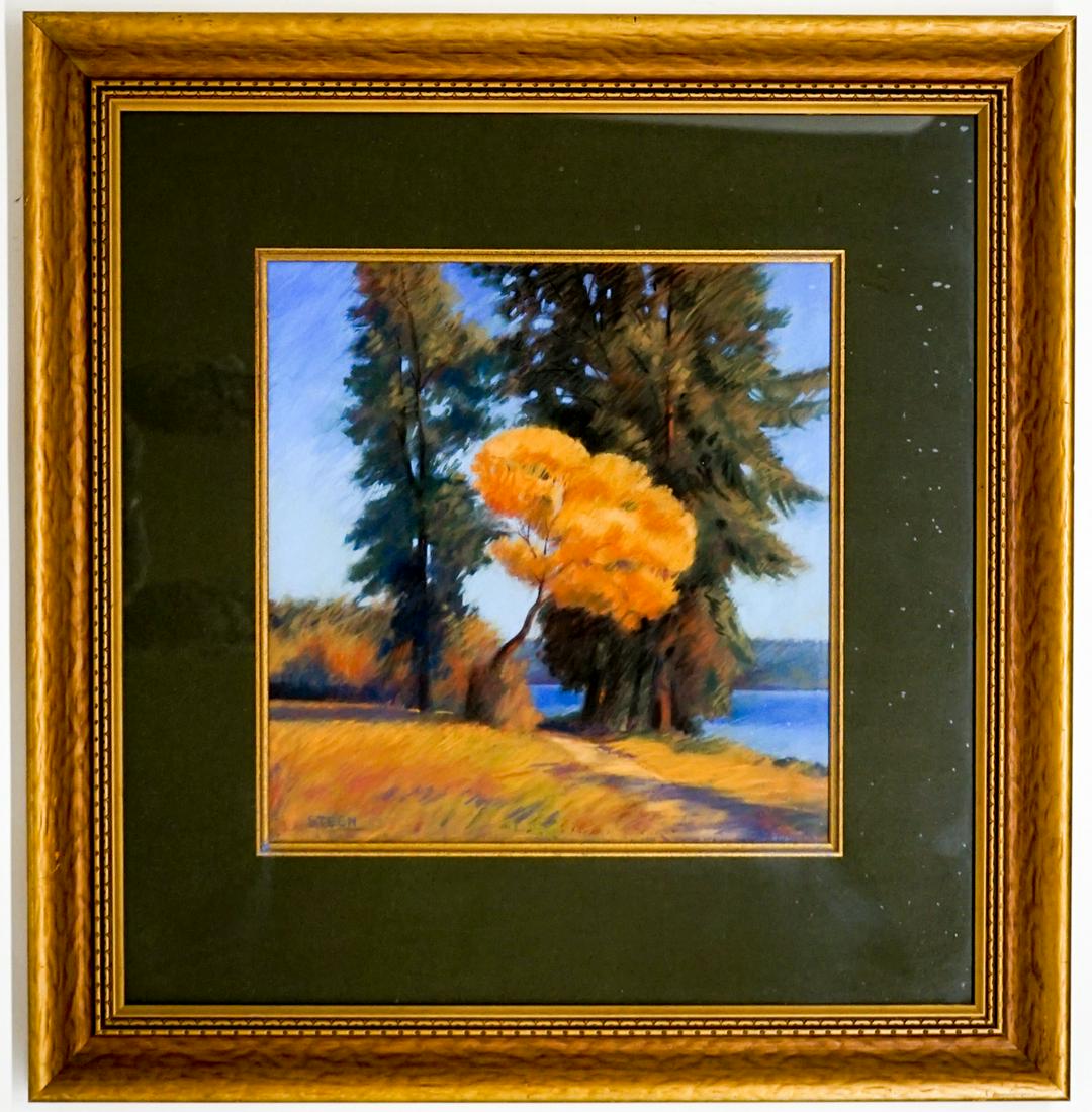 An Original Framed Pastel Signed Steen (1 of 5)