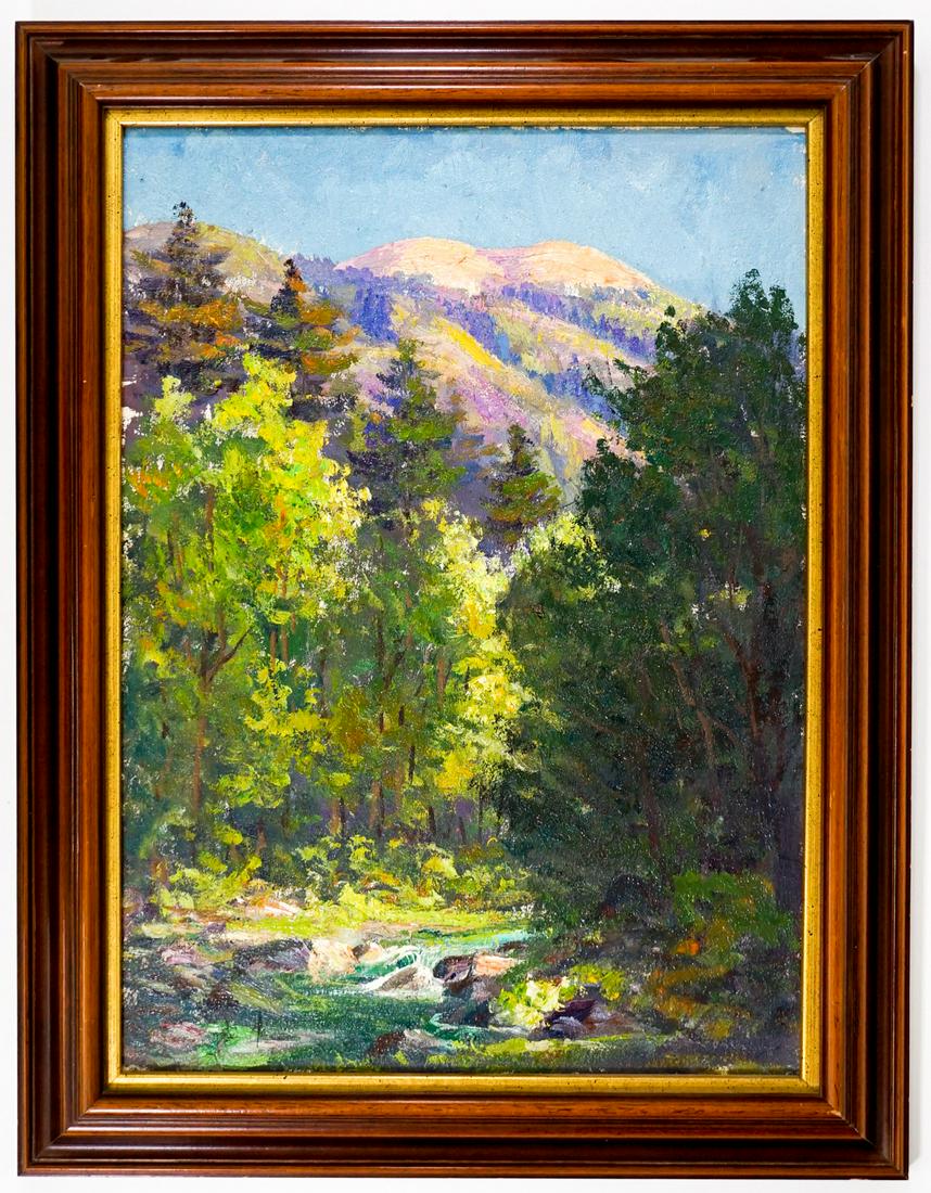 Frederick Kress Oil on Canvas [Fallen Leaf 1955] (1 of 5)