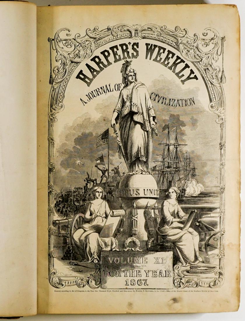 Harper's Weekly 1867 Bound [Periodical] (1 of 10)