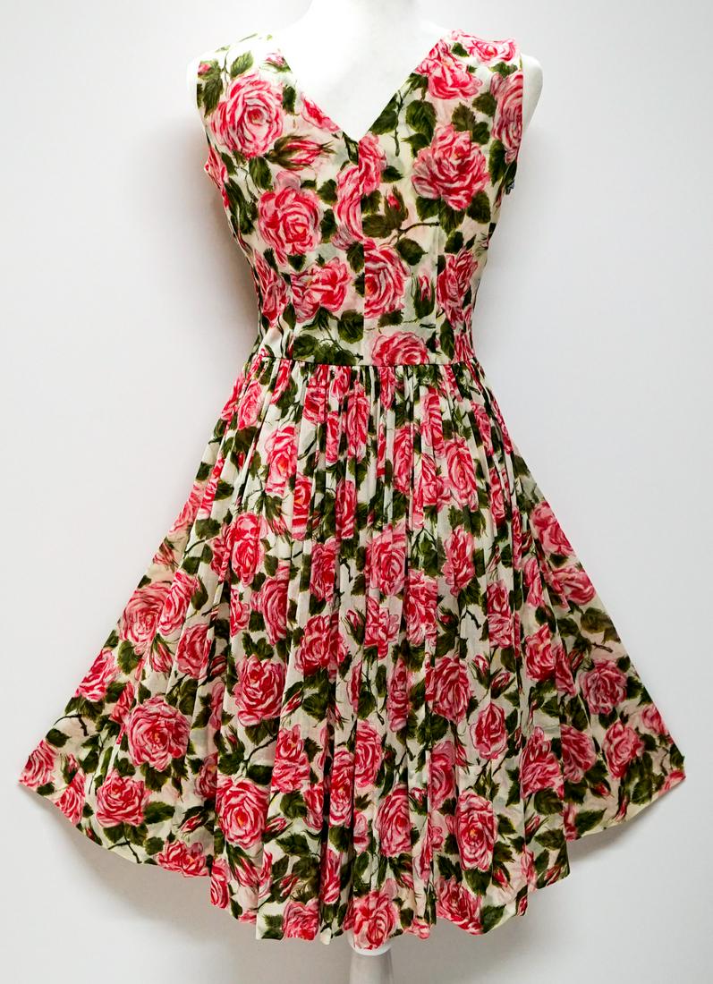 Vintage 1950's Sundress [Pink Floral] (1 of 7)