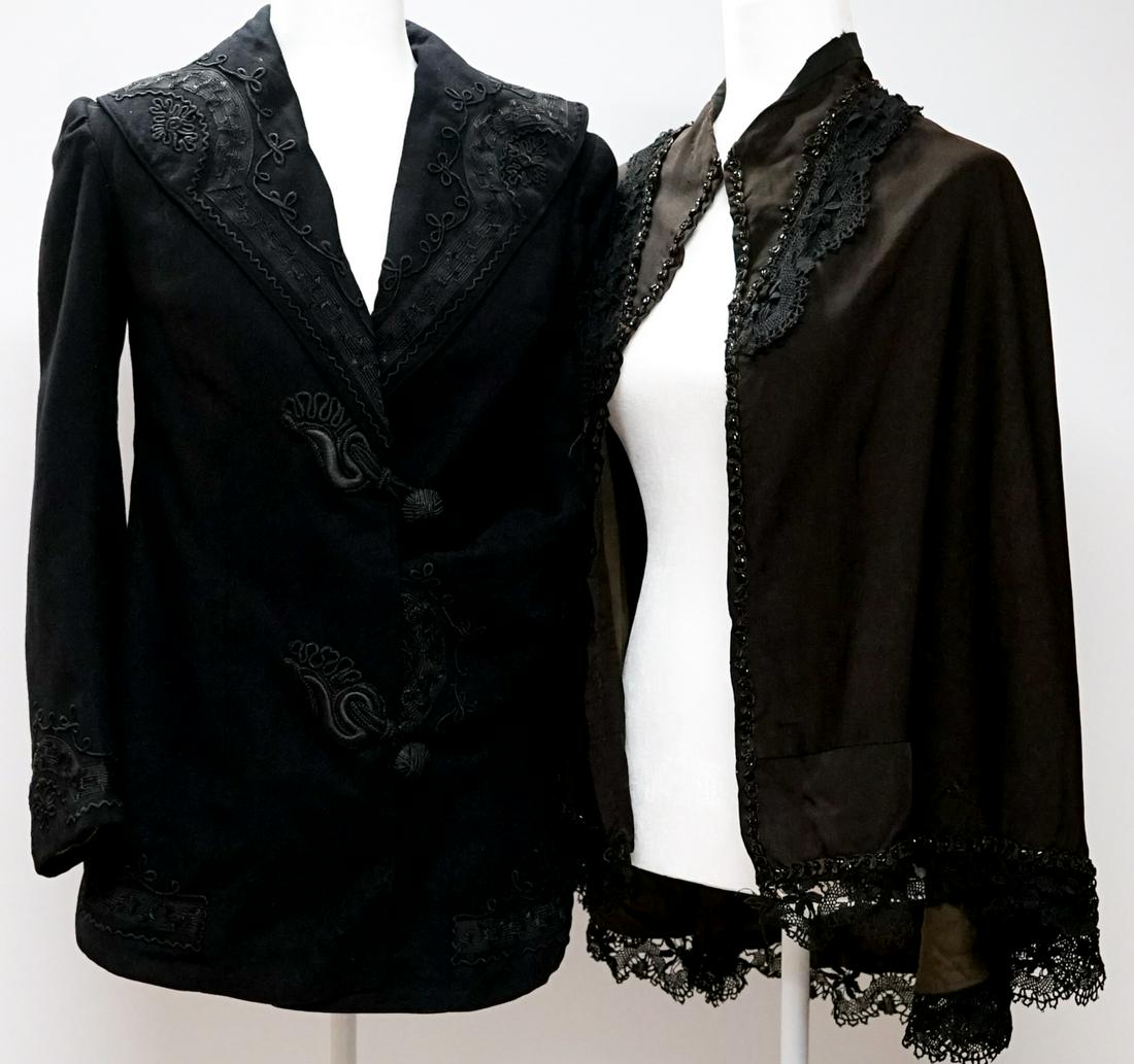 Antique Ladies Wool Jacket and Beaded Cape (1 of 16)
