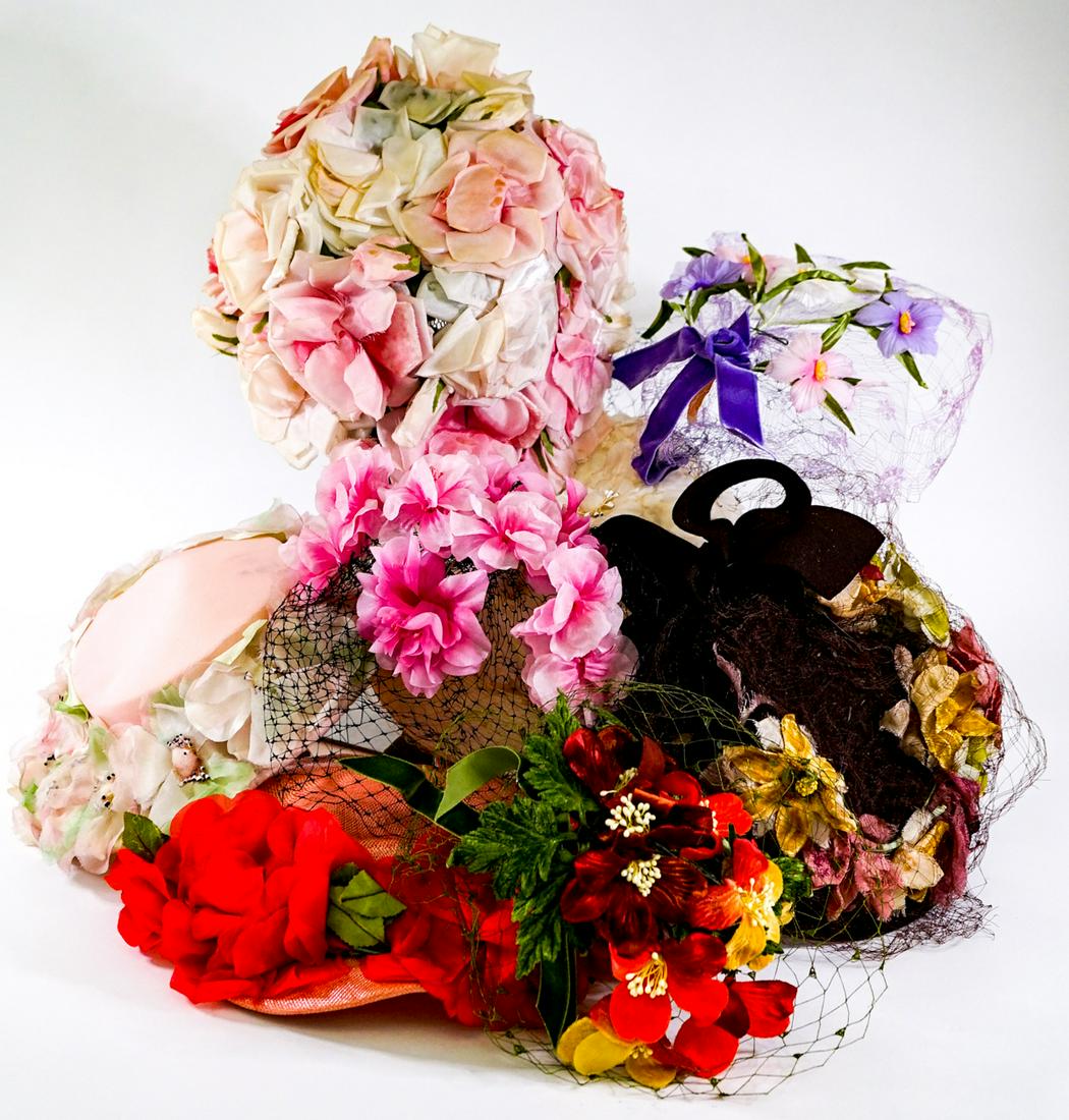 Ladies (8) Vintage Hats [Floral] (1 of 16)