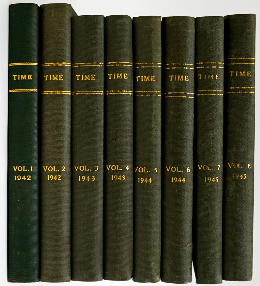 Vintage (8V) Bound Time Magazines 1942-1945 (1 of 13)