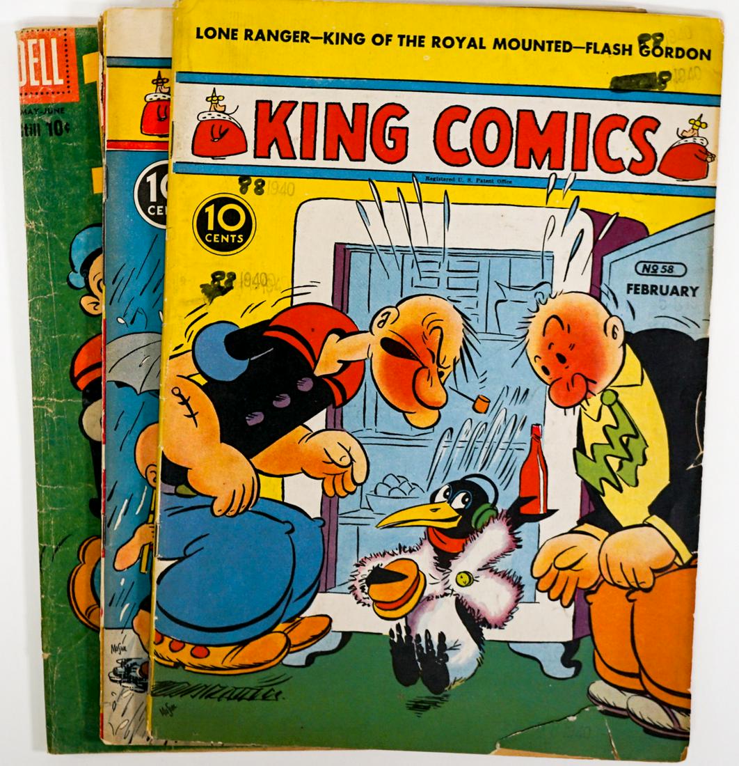 Popeye (3) Vintage Comics [Dell and King] (1 of 4)