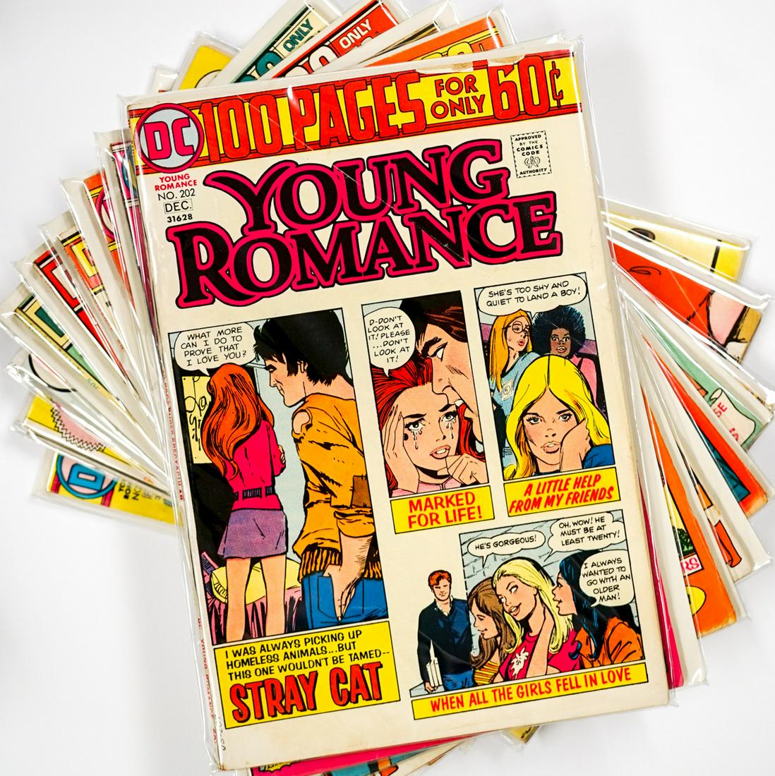 (11) DC Young Romance Vintage Comic Books (1 of 10)