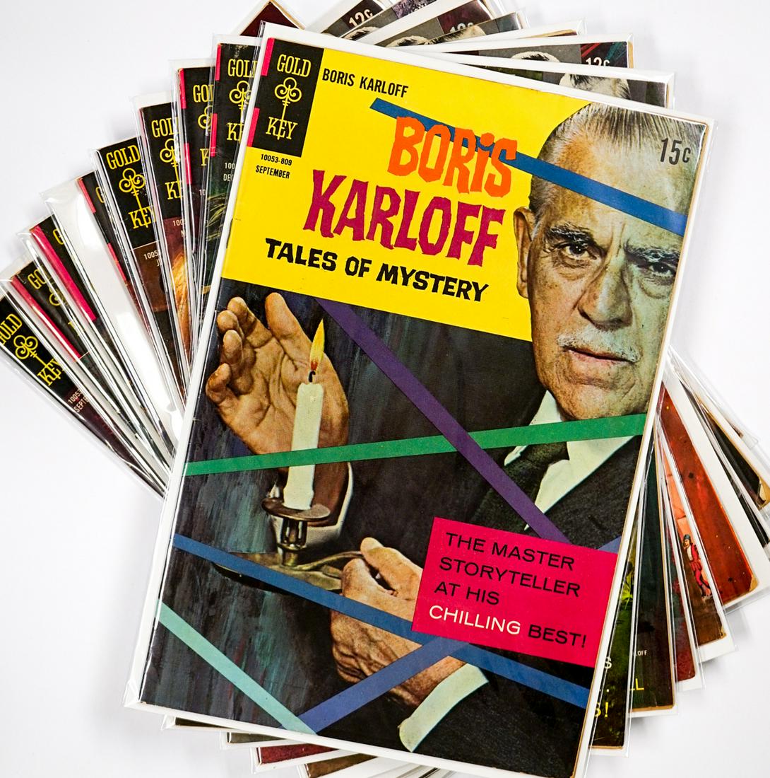 (9) Boris Karloff, Gold Key Comic Books (1 of 10)