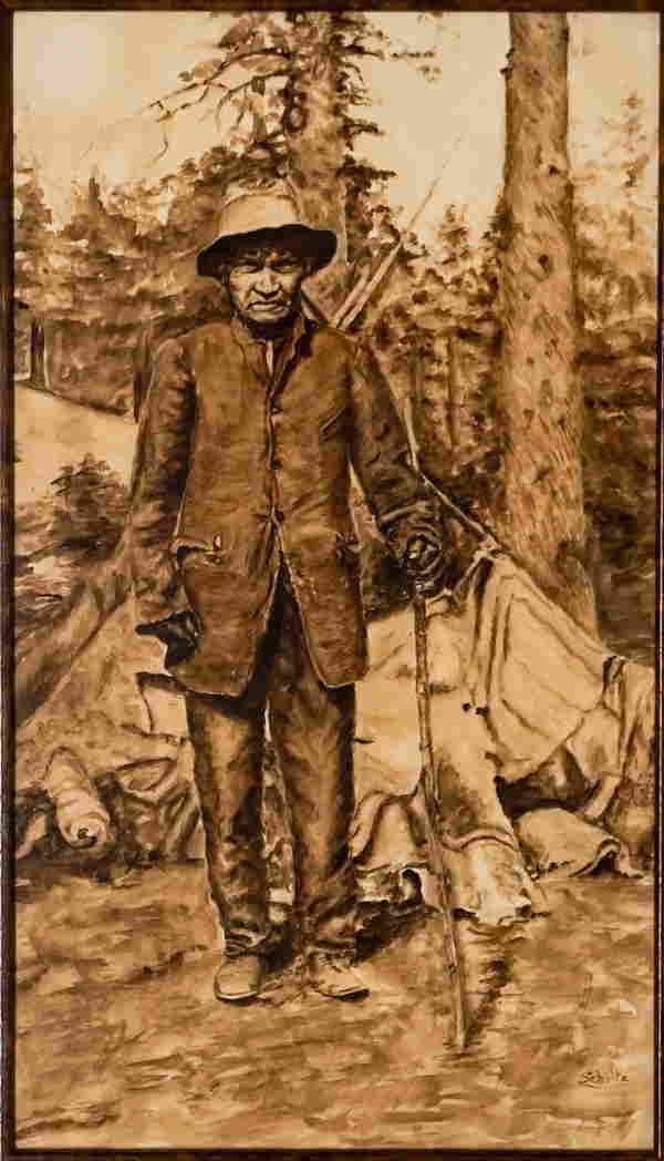 James Willard Schultz Attributed Watercolor (#0005) on Apr 06, 2022 ...