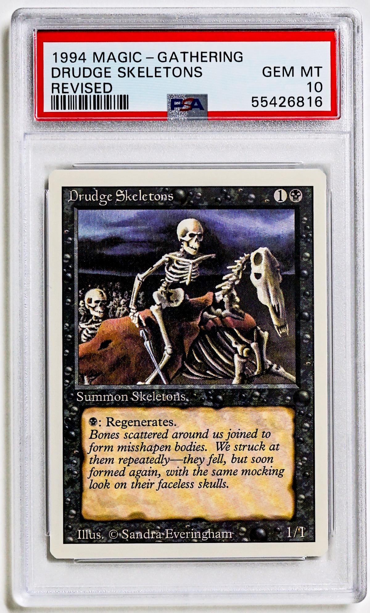 1994 Magic The Gathering Drudge Skeletons PSA 10 (1 of 2)