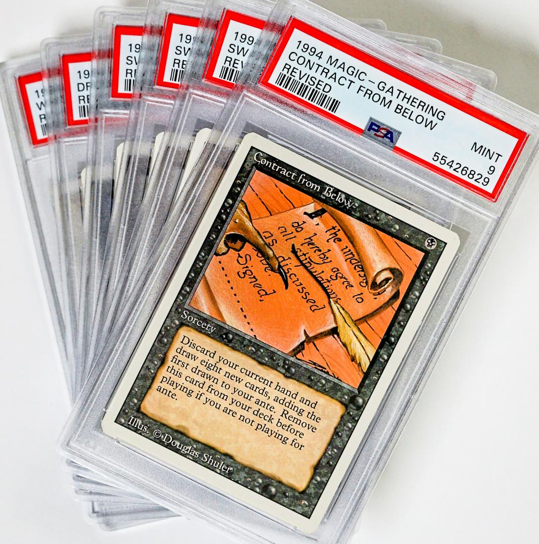 (6) 1994 Magic The Gathering Revised PSA 9 Cards (1 of 5)