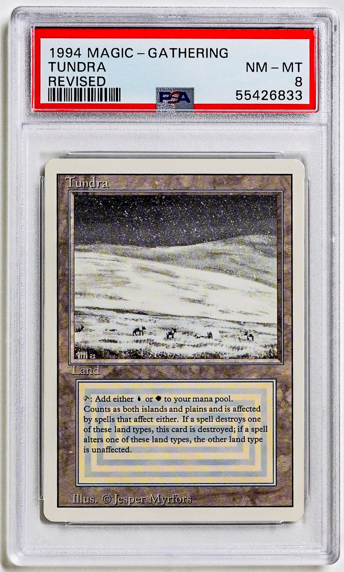 1994 Magic The Gathering Tundra Revised PSA 8 (1 of 2)