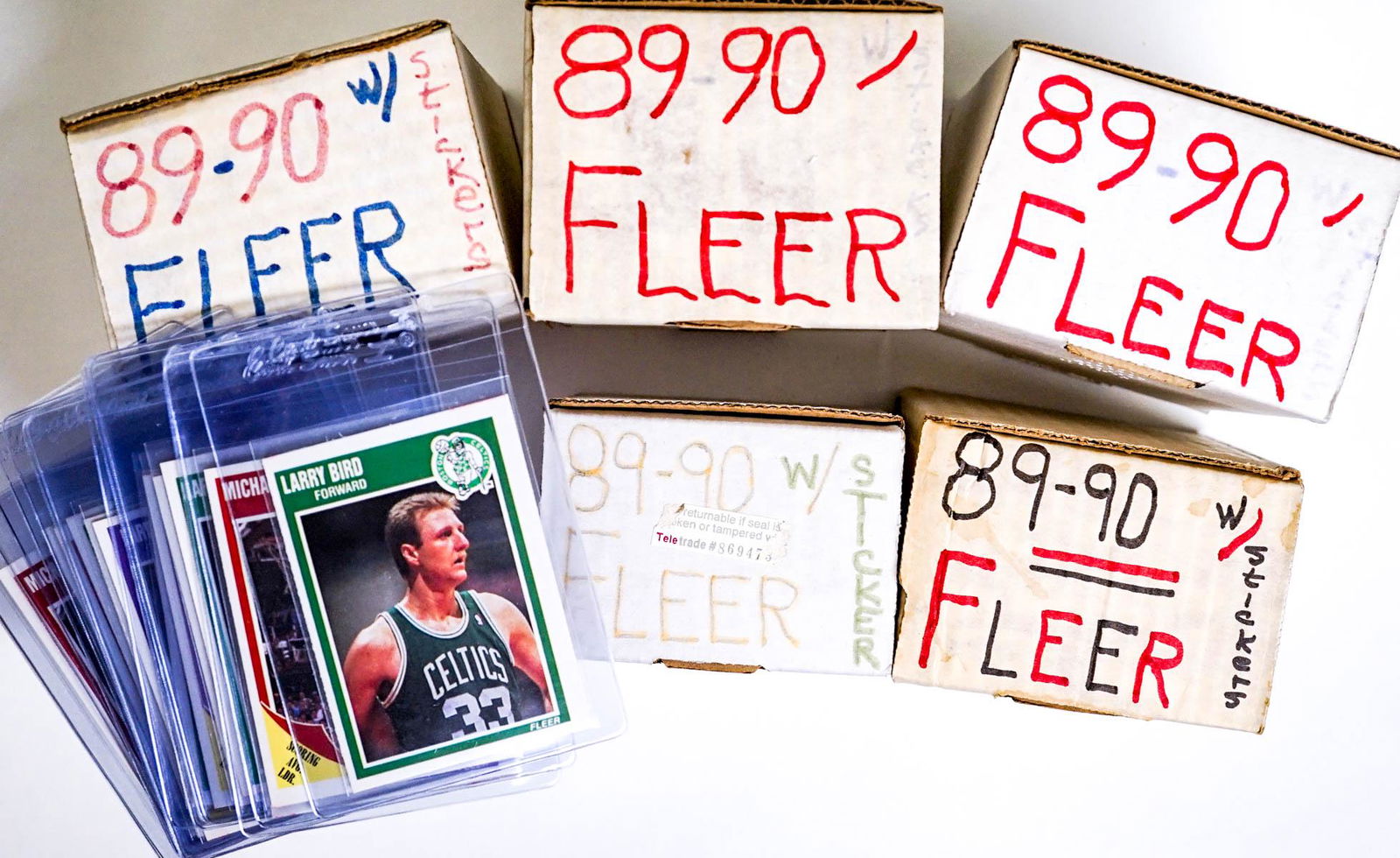 (5) 1989-90 Fleer Basketball Complete Sets MINT (1 of 3)