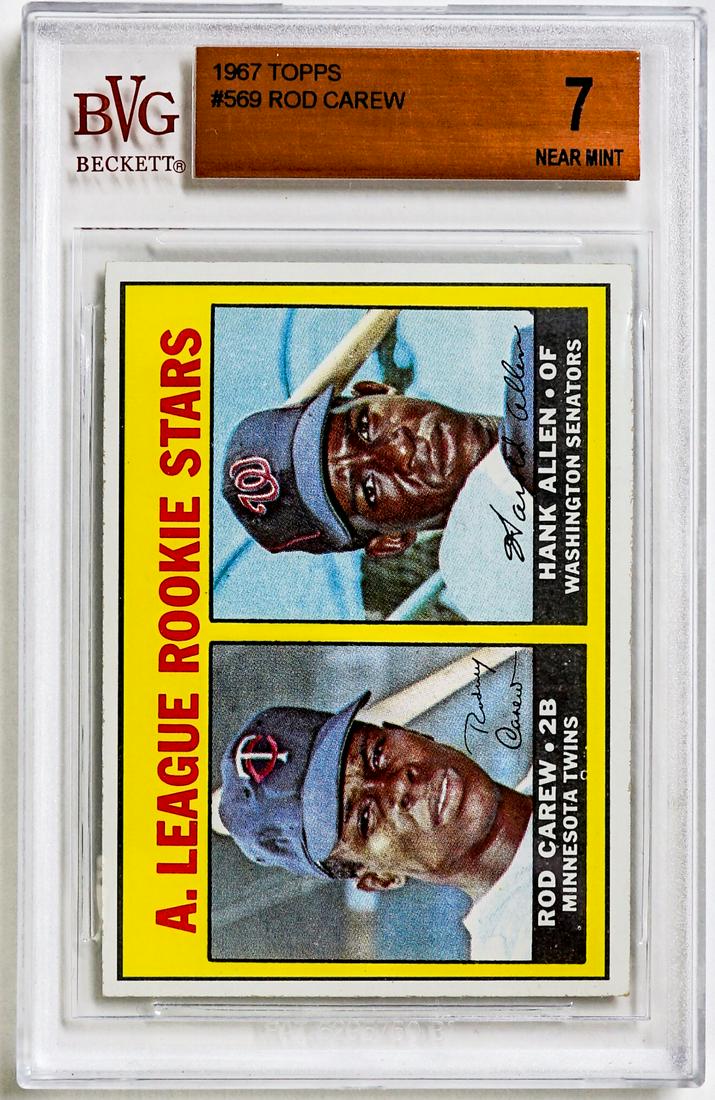 1967 Topps Rod Carew RC #569 BVG 7 (1 of 2)