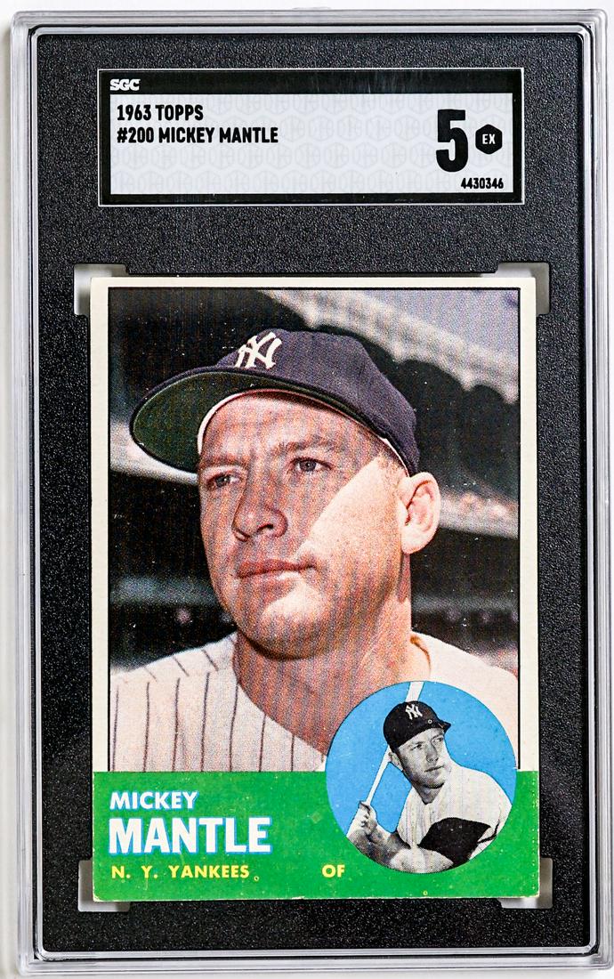 1963 Topps Mickey Mantle #200 SGC 5 (1 of 2)