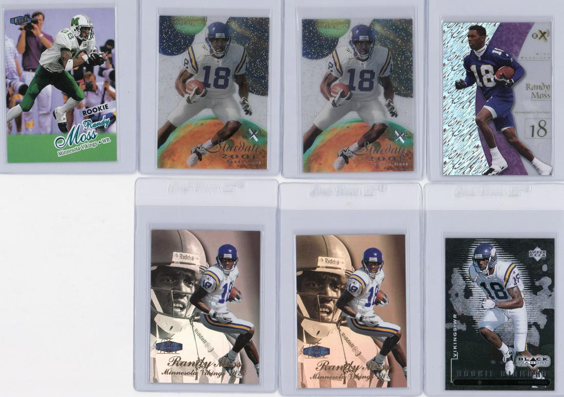 (7) Randy Moss Football Cards NM-MT/MT (1 of 2)