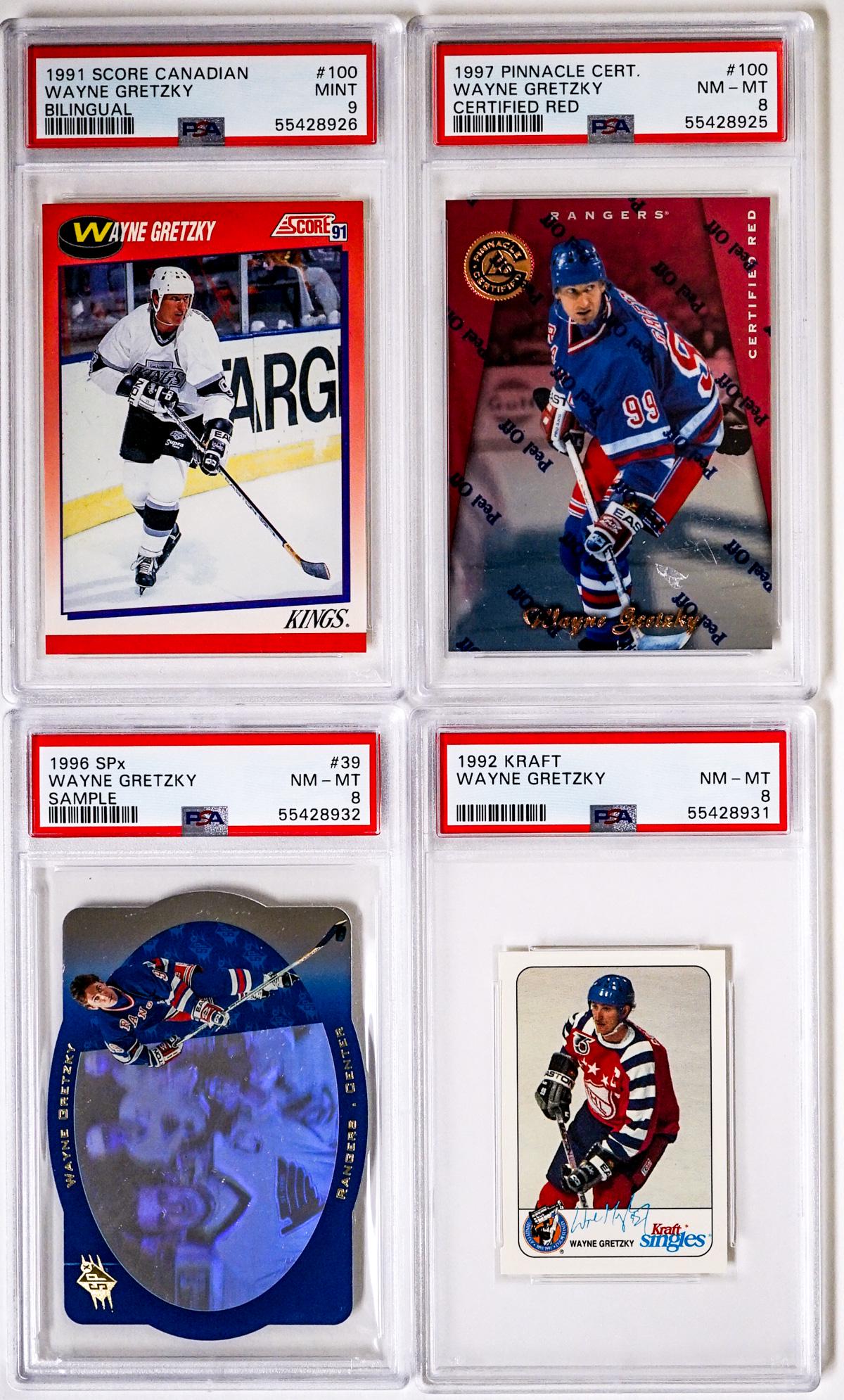 (4) Wayne Gretzky PSA Graded Hockey Cards (1 of 9)
