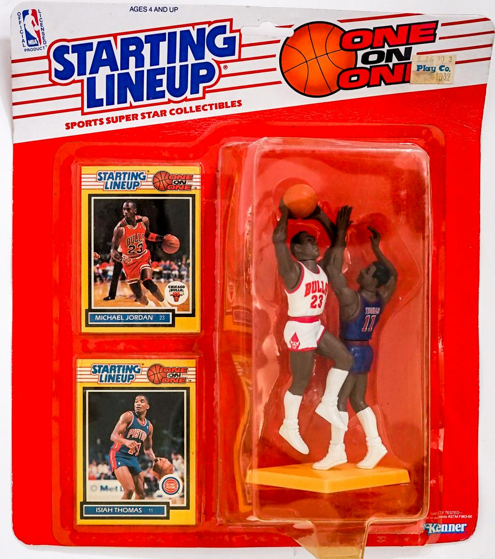 1989 Starting Lineup Michael Jordan Isiah Thomas (1 of 4)