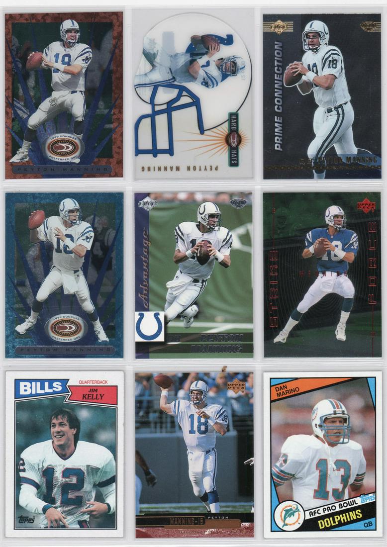 Manning, Marino, Jim Kelly FB Cards with Rookies 9 (1 of 2)