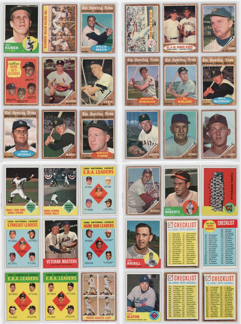 (36) 1960's Baseball Cards with Hall of Famer's (1 of 9)