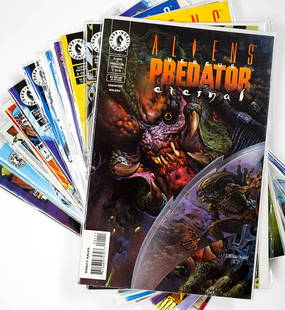 (12) Aliens, Predator, Dark Horse Comic Books: (12) Aliens, Predator, Dark Horse Comic Books. NrMt/Mt. If lot is absent of a condition report one may be requested via email. Condition report is provided as an opinion only and is no guarantee as gr