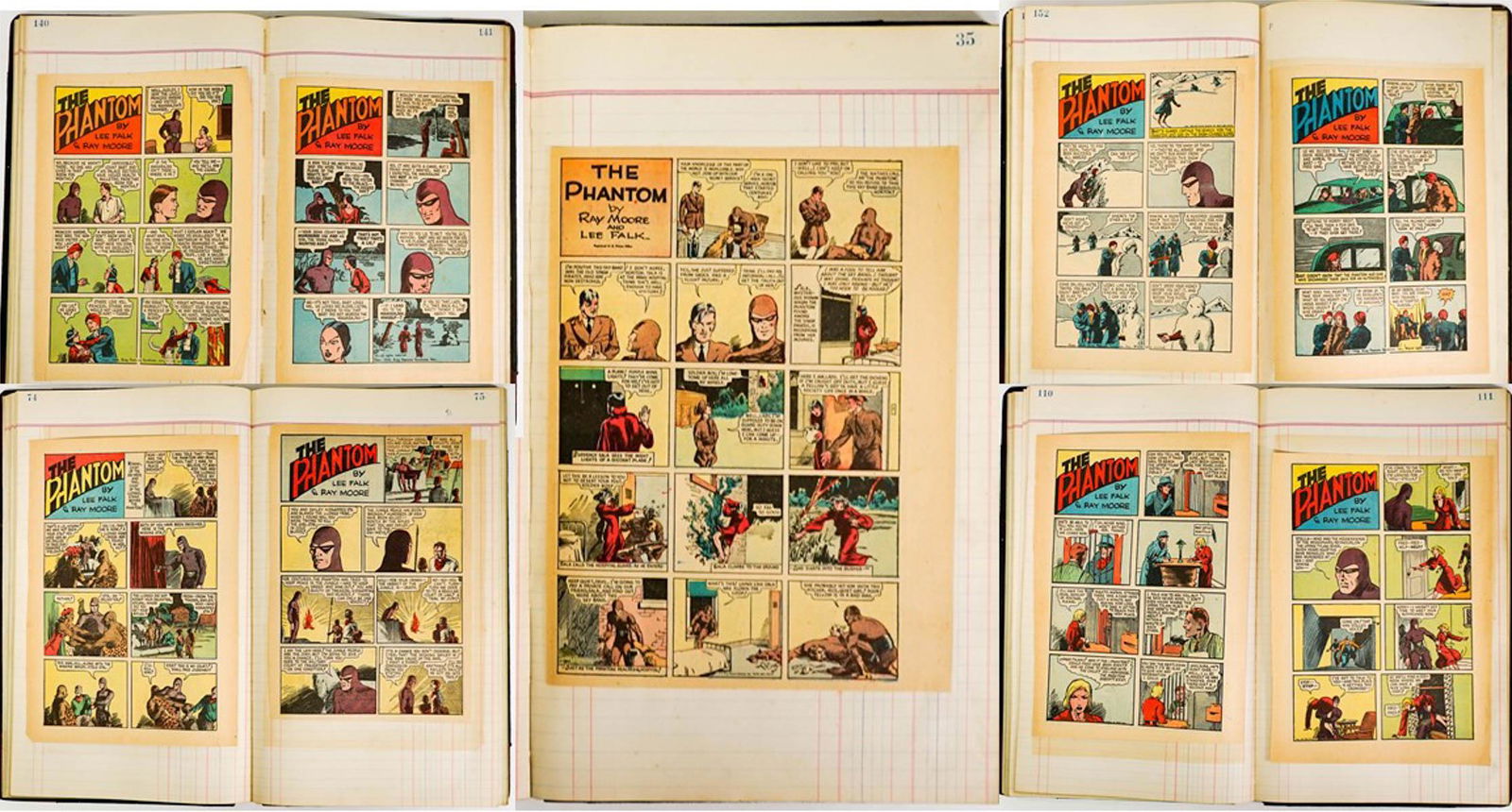 Ledger of The Phantom Comic Book Pages (1 of 11)