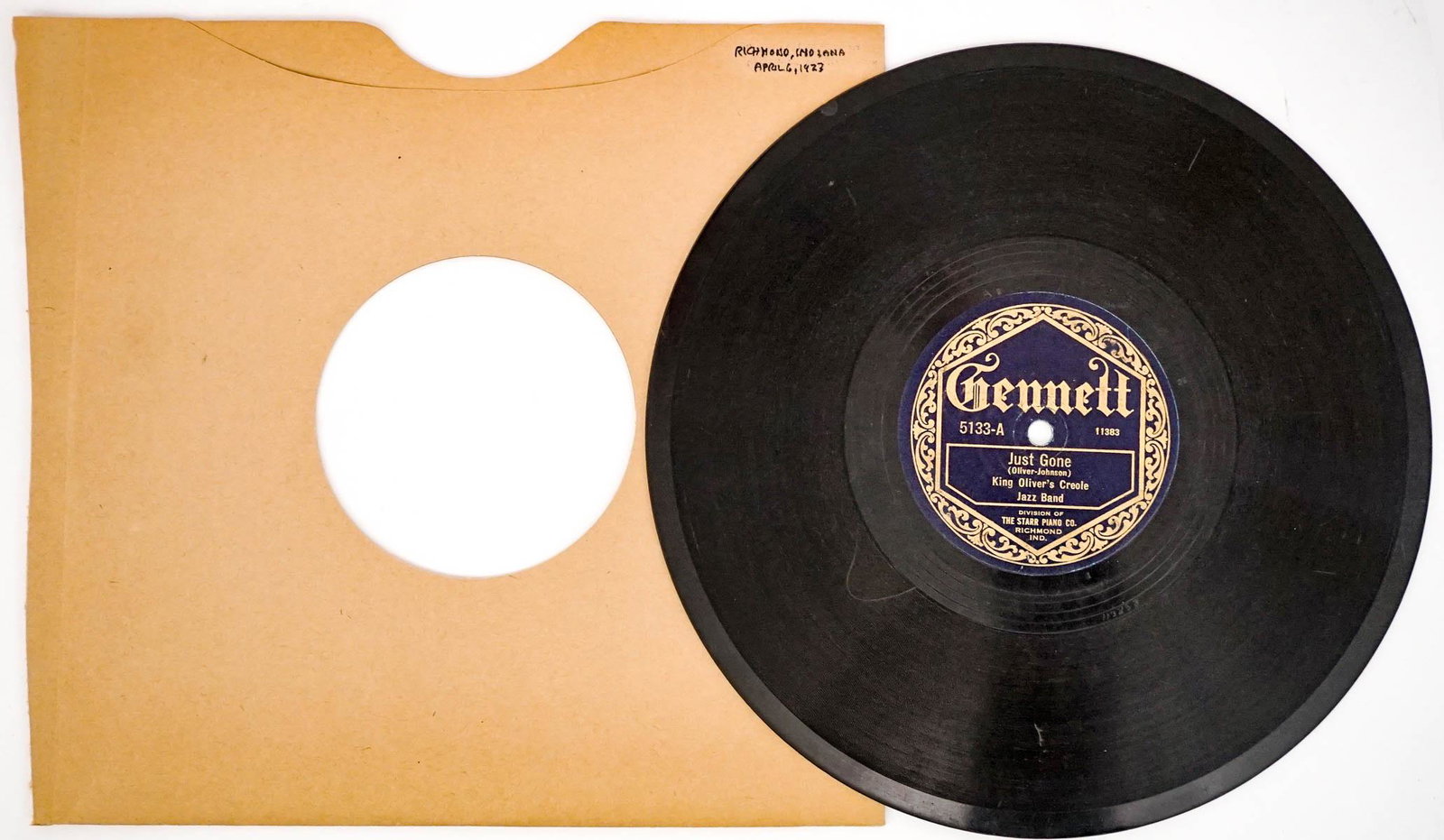 King Oliver's Creole Jazz Band Gennett 5133 (1 of 2)