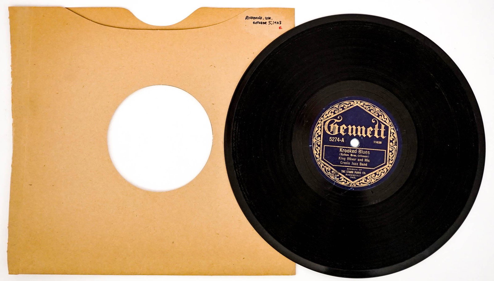 King Oliver and His Creole Jazz Gennett 5274 (1 of 2)