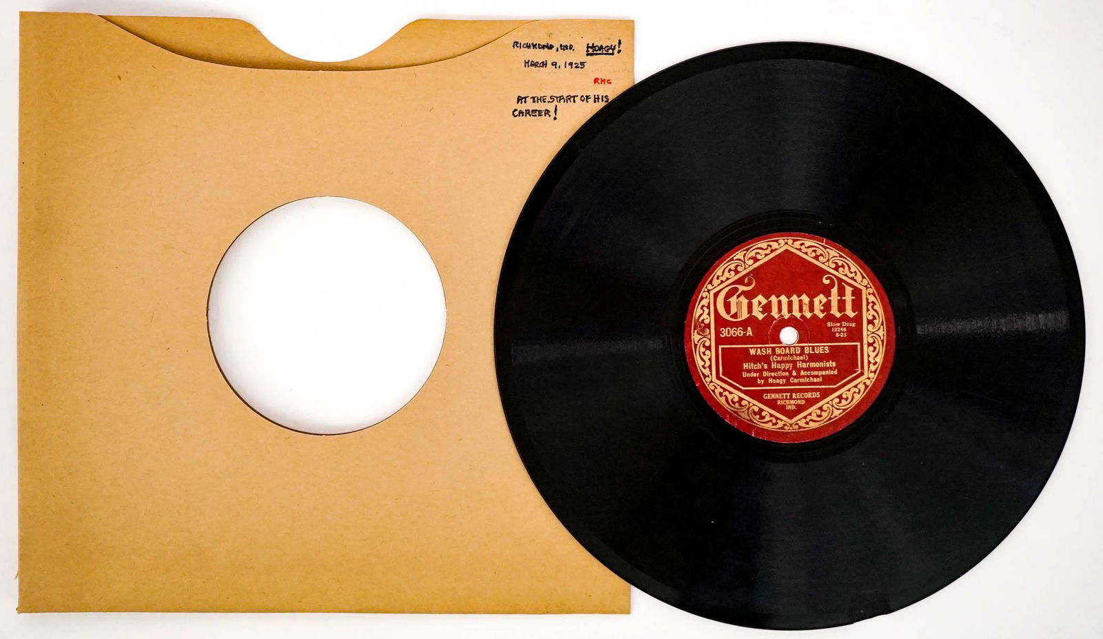 Hitch's Happy Harmonists (Hoagy) Gennett 3066 (1 of 2)