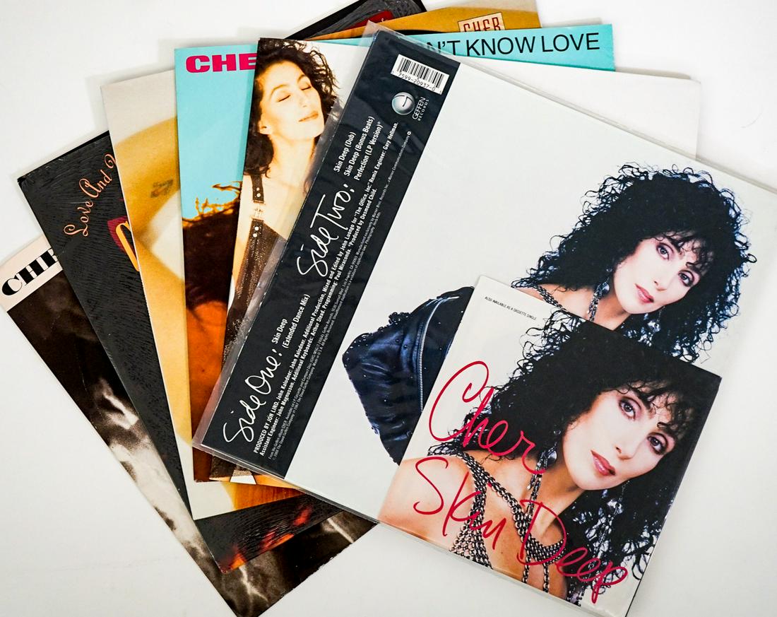 Cher (6) 12 IN Vinyl Records (1 of 14)