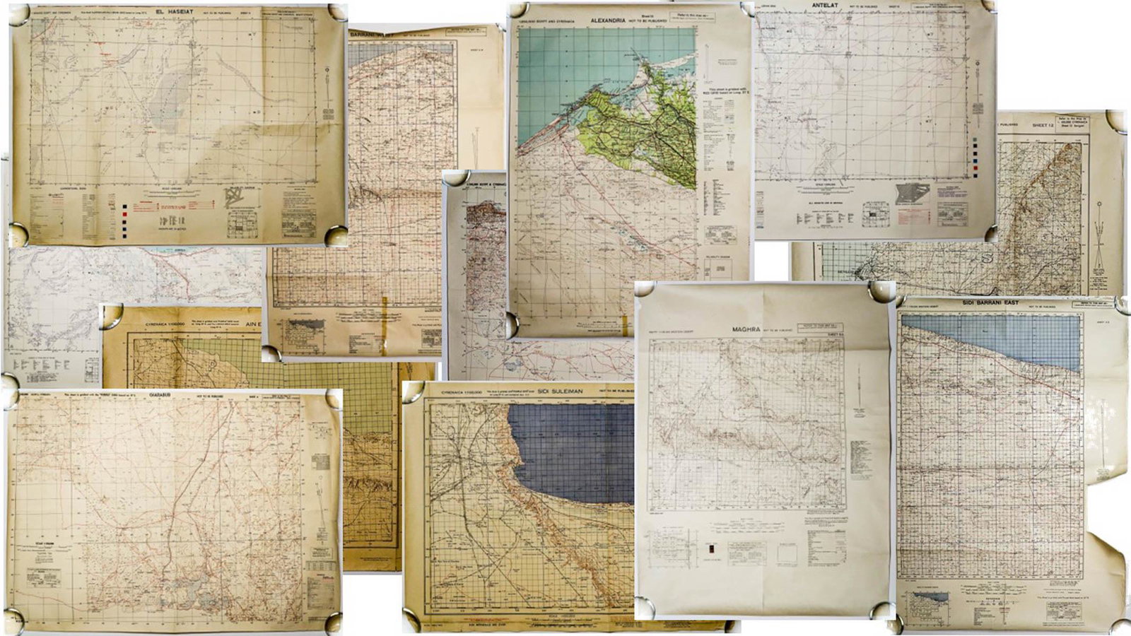 Vintage (12) Maps of Egypt (1 of 13)