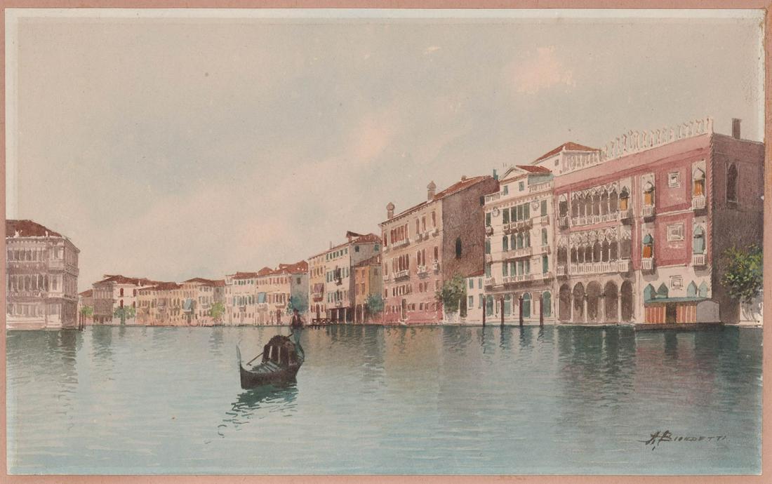 Andrea Biondetti (1851 - 1946) Watercolor (1 of 4)