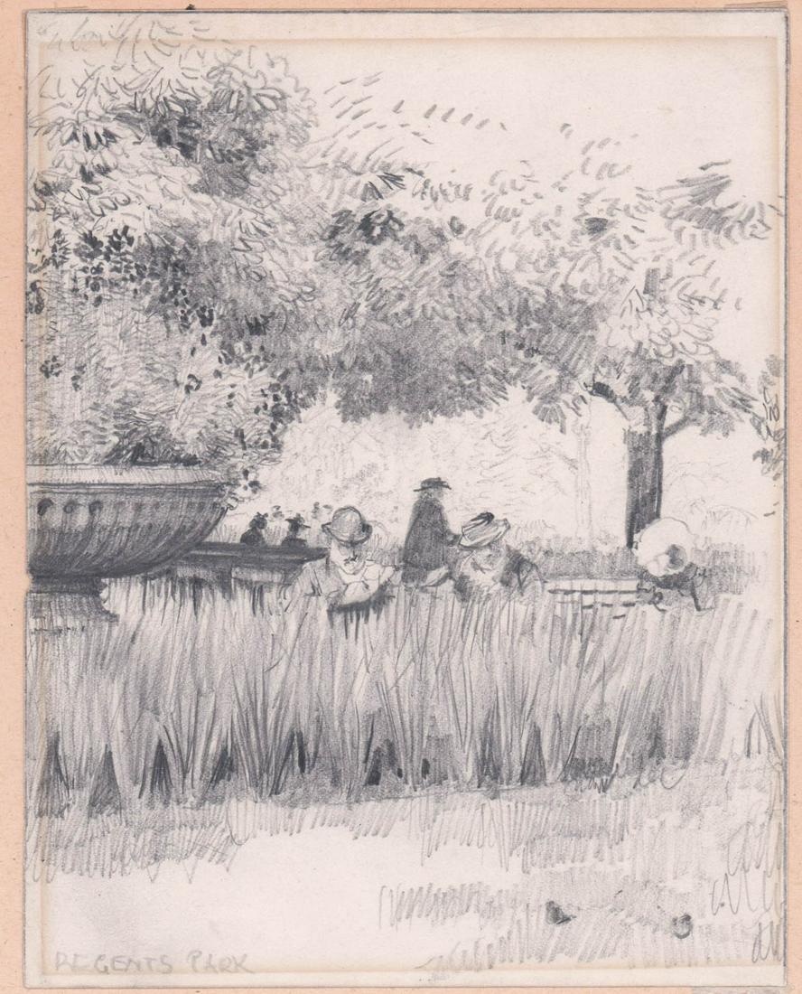 Regents Park Pencil Drawing (1 of 4)