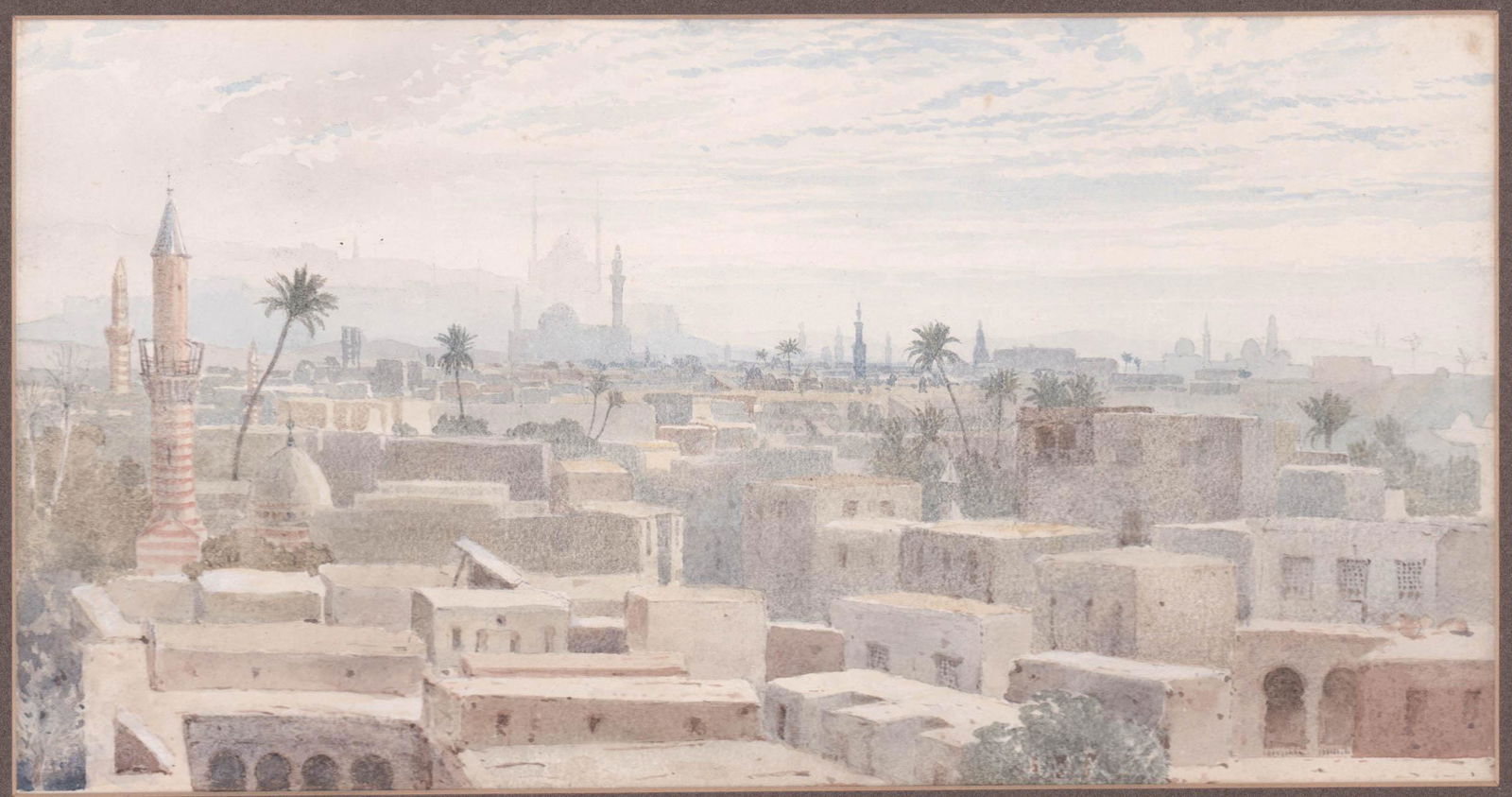 Henry Sutton Palmer Signed Watercolor [Cairo] (1 of 3)
