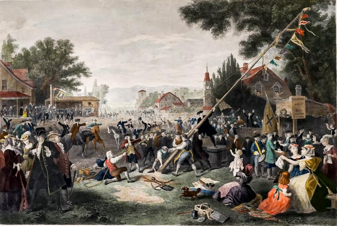 Raising The Liberty Pole Restrike Engraving (1 of 5)